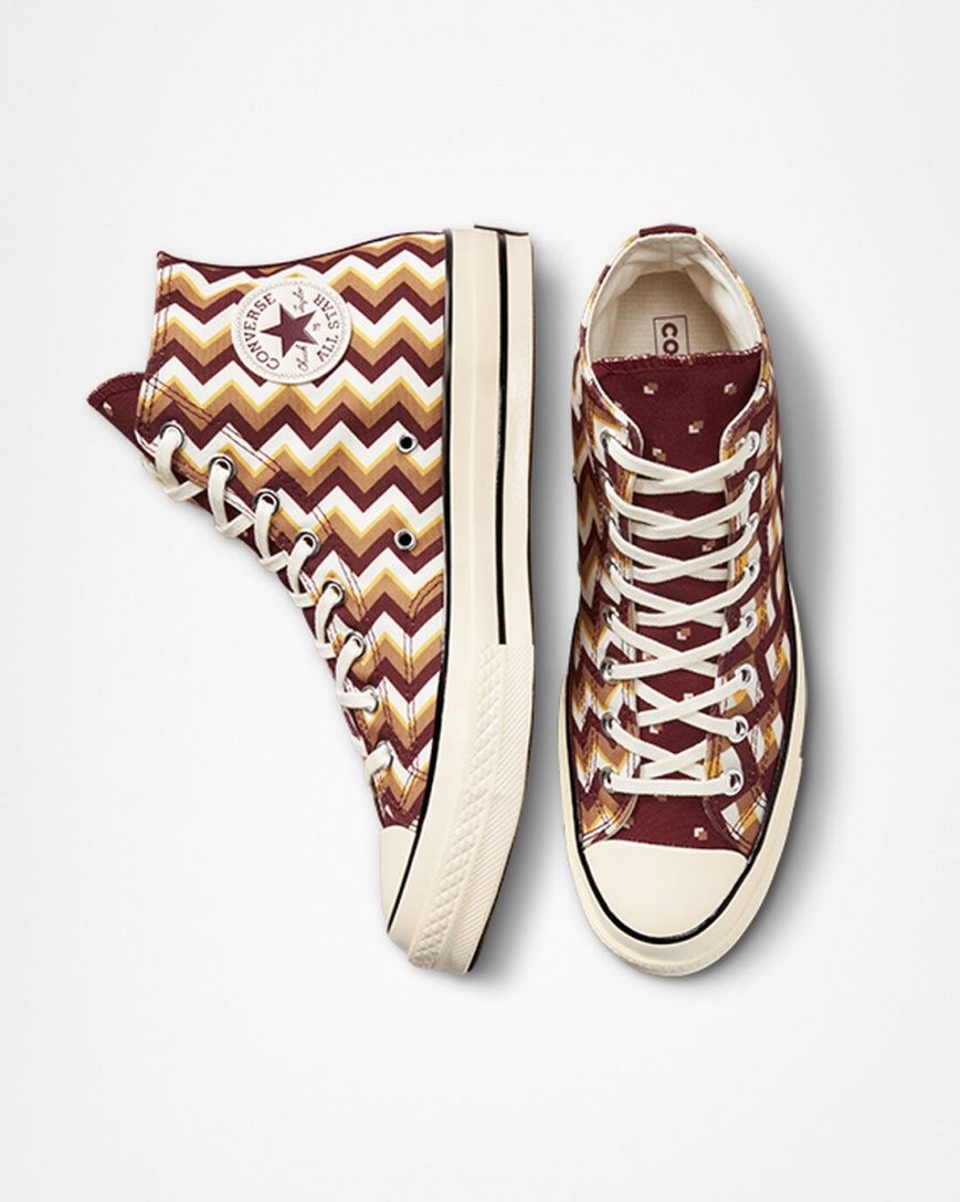 Women's Converse Chuck 70 Twisted Classics High Top Shoes Dark Red / Dark | AU 1C46EO